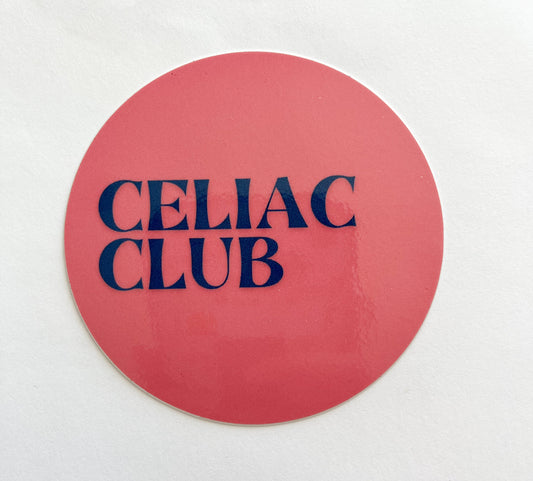 Celiac Club Sticker - Pink