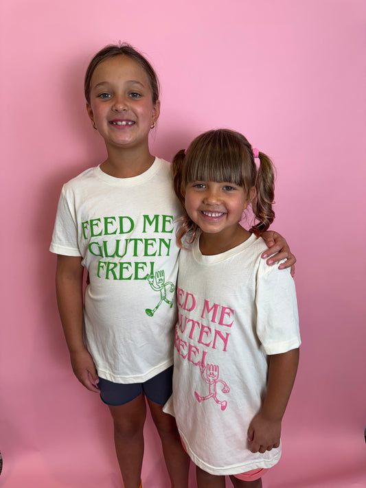 Feed Me Gluten Free Green Kids T Shirt